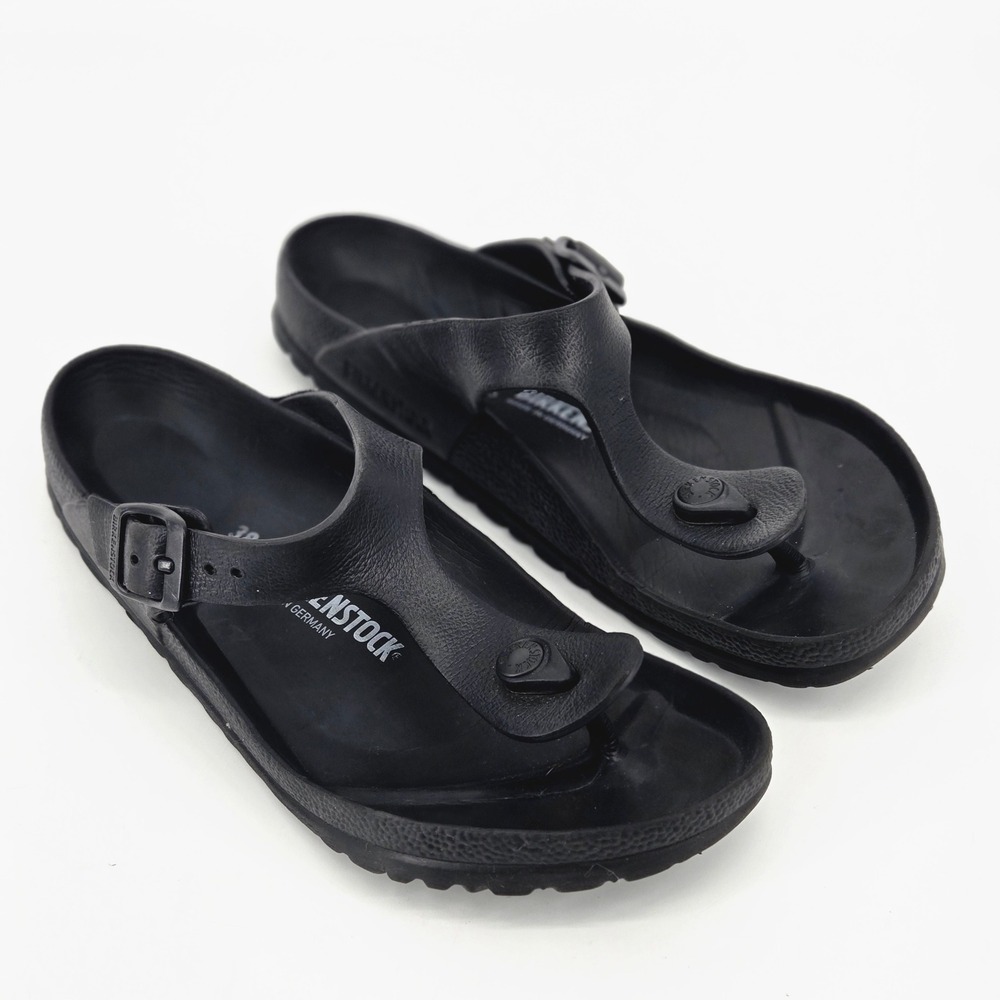 Birkenstock Gizeh EVA Black Waterproof Comfort Thong Sandals Gorpcore 38 7 7.5